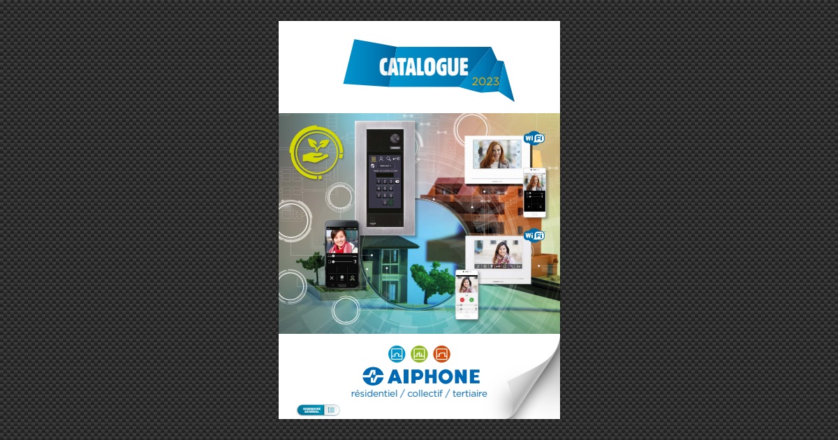 Kit Vidéophone Aiphone AXDVF2ALBM – Neuf, Sans Emballage D'origine, Avec Accessoires